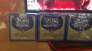 Распаковка PANINI 150 пакетов, чемпионат мира 2018 Россия,стикеры panini.новая коллекция