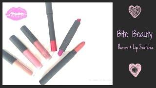 Bite Beauty Review & Lip Swatches (lipsticks, crayons, & glosses) // Laura's Natural Life