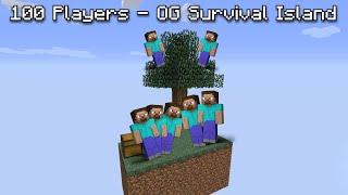 100 Minecraft Players - ORIGINAL SKYBLOCK - FINAL MOMENTS