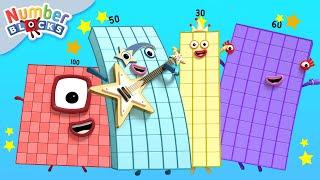 Learn To Count - Land of Big Numbers! 1 Hour Compilation | 123 - Cartoon For Kids | Numberblocks