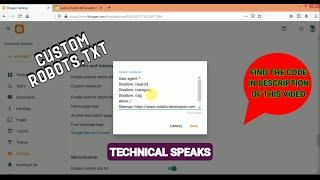 How to create and add custom robots.txt file in Blogger | 100% Indexing of all BlogPosts 2021
