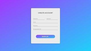 001 | How to Create Sign Up Form Using Gravit Designer - Modern UI Design Tutorial