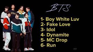 Popular Songs of BTS