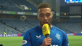 Rangers' Cyriel Dessers discusses goals in Premier Sports Cup Quarter-Final win