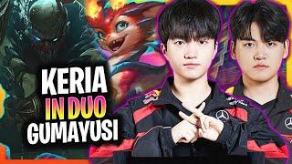 T1 KERIA IN DUO WITH T1 GUMAYUSI! | T1 Keria Plays Pyke Support vs Senna!  Season 2024