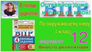 ВПР 2022 по окружающему миру в 4 классе. Разбор заданий 12 варианта.