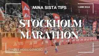 TIPS INFÖR STOCKHOLM MARATHON