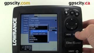 Lowrance Elite 5 Video Manual - Changing To and From the Advance Mode menu