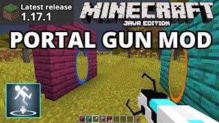 Minecraft Java 1.17.1 How To Download & Install Portal Gun Mod (with extras) Fabric Mods