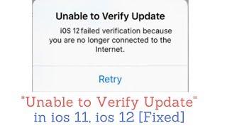 How to Fix Unable to Verify Update iOS 13, iOS 12, on iPhone and iPad