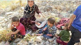 "Zahra and Her Kids: River Return and Wild Pistachio Picking"