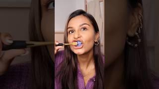 Trying VIRAL Purple Toothpaste by Colgate #viral #shorts #ad