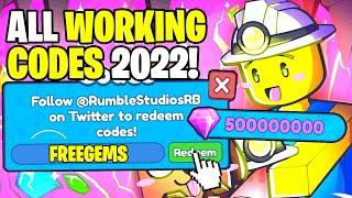 *NEW* ALL WORKING CODES FOR MINING SIMULATOR 2 IN 2022! ROBLOX MINING SIMULATOR 2 CODES