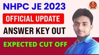 NHPC JE Answer key 2023। NHPC JE 2023 Cutoff। NHPC JE Official Update। Answer key out!