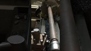 #lathe  #machine long  #shaft  #turning  #shorts | #how to fix and turn long shaft on lathe 