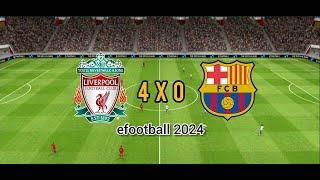 Liverpool x Barcelona - eFootball 2024