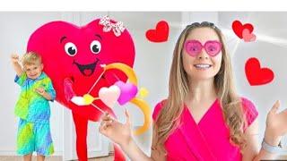 Roma and Diana new vedio, Valentine's day special vedio for kids, interesting English stories.