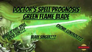 Doctors Spell Prognosis Green Flame Blade for Dungeons and Dragons 5E