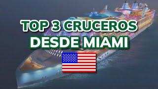  LOS 3 MEJORES CRUCEROS DESDE MIAMI (2024)