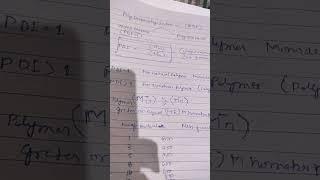 Poly Despersitay Index (PDI) Polymer chemistry #chemistrybestyoutubchannel#chemistry_by_aradhanamam