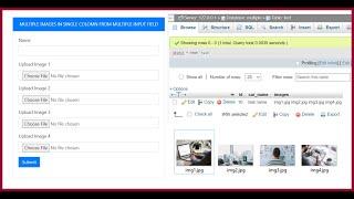 Multiple Images Upload from Multiple Input Field in Single Column || PHP Tutorial || Player of Code