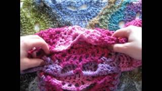 Pine Notes ~Crochet~EOW November 18~Metallic Shawl in a Ball, Tunisian crochet & Crochet Tie?