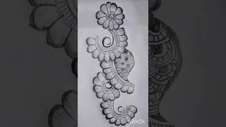 pencil shading mehandi design for hands 2023#pencilshading #arabic