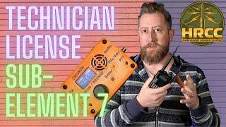 Ham Radio Technician License Prep: Sub-Element 7 (2022-2026)