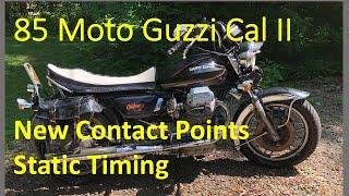 My Guzzi didn’t run for 2 years - 85 Moto Guzzi California II contact points and static timing
