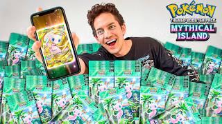 Opening 200x Pokémon Mythical Island Booster Packs