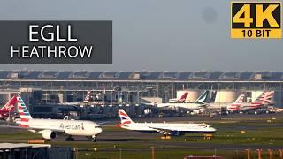 London Heathrow Airport EGLL Plane Spotting BA A380 Heavy Rush Hour