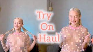 Try on haul - transparent clothes Dry Vs Wet Challenge #seethrough #dresshaul #tryonhaulshein