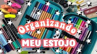 ORGANIZANDO MEU ESTOJO | Material Escolar 2021 | Arrumando meu Estojo Escolar para a Volta as Aulas