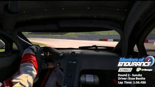 Round 2 pole position lap - Masters of Endurance 2014/15