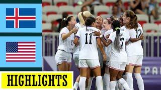 USA vs Iceland Highlights | Women's Football Friendly International | 10.24.2024