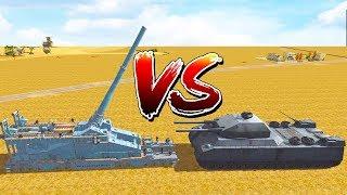 ПУШКА ДОРА ПРОТИВ РАТТЕ В ТЫЛУ ВРАГА 2 ШТУРМ 2! GUSTAV GUN DORA VS RATTE MEN OF WAR 2 ASSAULT SQUAD!