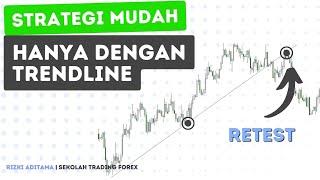 Teknik Super simple hanya menggunakan trendline untuk pemula