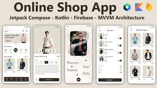 Online Shop Android Studio Project Jetpack Compose & Firebase - Ecommerce Programming