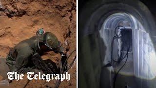 Israeli army publishes video of troops blowing up Hamas tunnel in Gaza