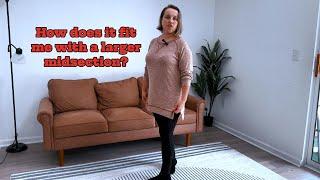 Must have fall shirt for larger midsection women TRYON haul REVIEW