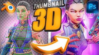 HOW TO MAKE A VALORANT 3D THUMBNAIL! (Blender + Photoshop) *COMPLETE*