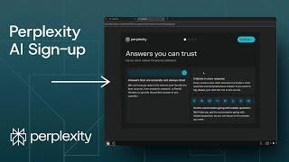 How to Sign Up to Perplexity AI Search