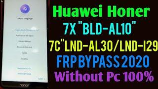 Huawei Honor 7c/7x/ Frp Bypass 2020 Without Pc 100% TALKBACK NOT WORKING