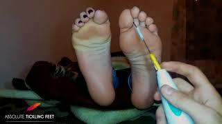Tickle feet challenge (money tickling)
