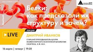 Лекция Дмитрия Иванкова "Белки: как предсказали их структуру и зачем?" проекта "Сколтех в Архэ"