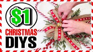 5 Cheap (NOT CHEESY) Dollar Store DIY Christmas Wreath Ideas