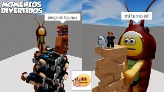 JENGA MOMENTOS DIVERTIDOS (PARTE 2) (ROBLOX)