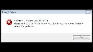 How to Fix DXError.log and DirectX.log |Installing DirectX problem|