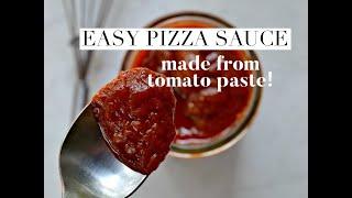 Easy Pizza Sauce (from tomato paste)