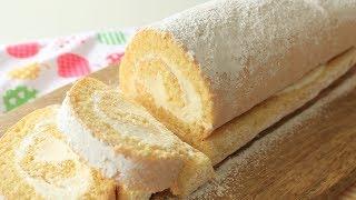 Vanilla Swiss Roll Cake Recipe